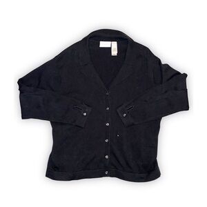 Liz Claiborne Black Women's Sweater - XL